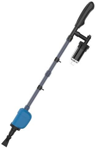 QVVFRED Limpiador Eléctrico De Grava para Acuarios, Potente Limpiador De Peceras con Bomba Sifón, Herramientas De Limpieza De Grava por Vacío para Peceras y Acuarios