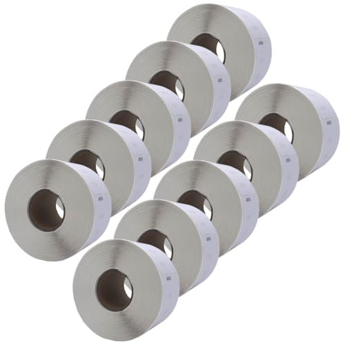 DULA Etiketten - Kompatibel mit Dymo Compatible labels - Verwijderbaar - Weiß - 99012 - S0722400 - Adresetiketten - 10 rollen - 36 x 89 mm - 260 labels per rol