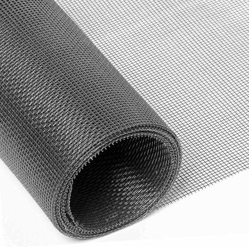 Rete Zanzariera PPE H cm 100/120/150 x L cm 300/600 Telo Ricambio Zanzariera Rete per finestra - resistente ai raggi uv-anti zanzare-anti insetti-rete protezione (H cm 100 x 3 MT)