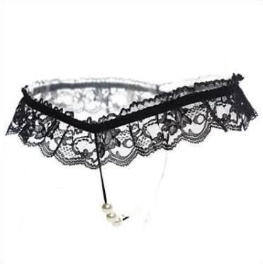 Bommi Fairy Frauen Sexy Spitze Perle T-Hose Niedlich Tanga Gag Geschenk Einheitsgröße Unterwäsche G-Strings