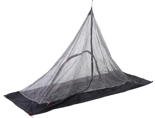 Asixxsix Inneres Mesh-Zelt, Ultraleichter 1-Personen-Campingschutz mit Regenfestem PU4000-Bodenbelag und Feinstem Mesh 1600 Noseeum-Netz für Rucksacktouren, Schneller Aufbau mit Stein