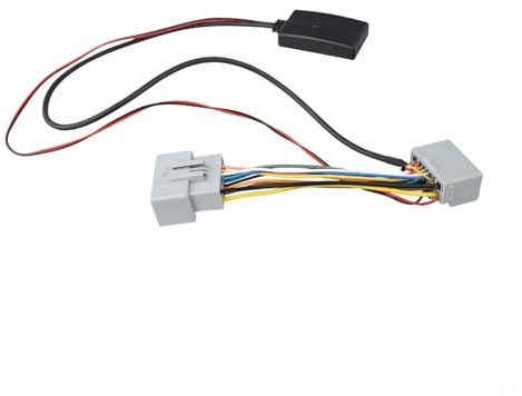 DAZZLEEX AUX Musik Adapter für Volvo C30 C40 C50 C60 C70 S30 S40 S50 S60 S70 CX30 CX40 CX50 CX60 CX70 V30 V40 V50 V70 Autoradio 5V-12V ABS Schwarz