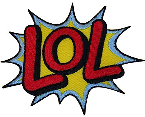 Embroidered LOL Patch Badge Applique Iron On Sew On T Shirts Jeans Bags Jackets