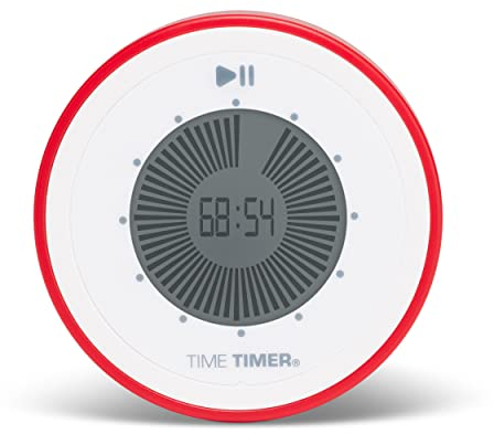 Time Timer TWIST Minuterie Compte à Rebours Numérique de 90 Minutes - Pour L'apprentissage En Classe Des Enfants, Outil D'étude à La Maison