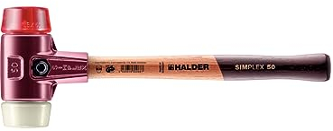 Simplex Schonhammer, Plastik / Nylon; mit Tempergussgehäuse und hochwertigem Holzstiel | D=50 mm | 3068.050