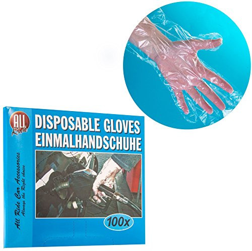 1000x Powder Free Clear Disposable Gloves - One Size