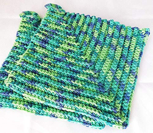 Oma's Topflappen gehäkelt, ca. 19 x 19 cm