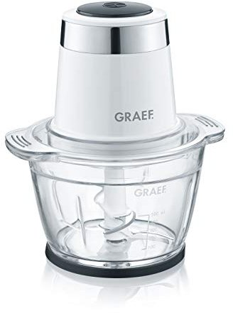 GRAEF Hachoir multi CH501 blanc Idéal pour hacher, couper et mixer les fruits, légumes - Hachoir multi