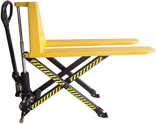 EDE Neutral Scherengabelhubwagen HLT1-520 Hublast 1000 kg (Gelb, Polyurethan, Scherenhubwagen)