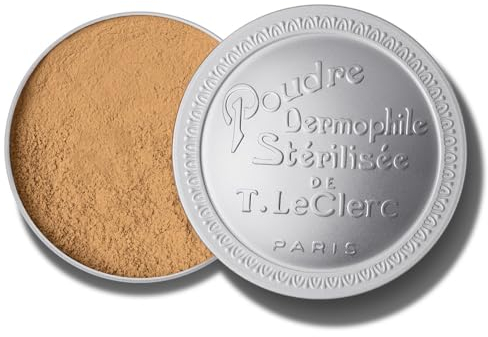 T. LeClerc – Loses Puder 25g – Zimt - Mineral Puder mit Reispuder für das Gesicht – Mattierendes Loose Powder mit langem Halt, für alle Hauttypen – Vegane Formel