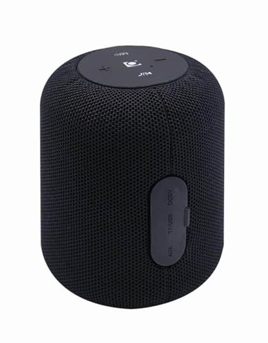 Gembird GMB-Audio Tragbarer Bluetooth-Lautsprecher mit Mikrofon - Schwarz, 5W RMS Sound, FM-Radio, MicroSD & USB bis 32GB, 2h Wiedergabe, Kompaktes Reisedesign mit AUX-Eingang und 1200 mAh Akku