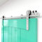TSMST 200CM/6.6FT Sliding Door Track Barn Door Hardware Kit Closet Rail Roller Accessory Stainless Steel Material
