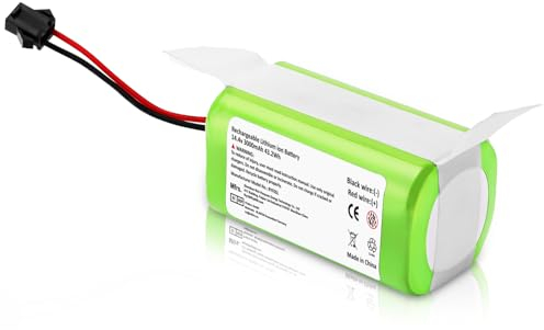 TOPBATT 3000mAh Batería de Repuesto 14.4v 3000mAh Compatible para Conga 990 950 1090 1790 1990, para Ecovacs Deebot N79 N79S DN622, para Eufy RoboVac 11 11S 30 30C 12 35C
