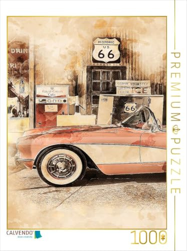 CALVENDO Puzzle Route 66 | 1000 Teile Lege-Größe 48 x 64 cm Foto-Puzzle für glückliche Stunden