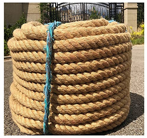 yjyxzy Corda spago Nautica Marina 40 mm Corda di Iuta Naturale Corda di spago Resistente Corda di Iuta Multiuso Corda di sisal Multiuso per Artigianato, impacchettamento, Giardinaggio Corda Nautica