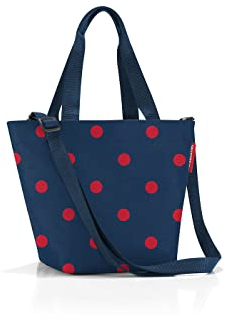 reisenthel shopper Geräumige Shopping Bag und edle Handtasche in einem Aus wasserabweisendem Material, Couleur:mixed dots red