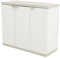 PEGANE Armoire Basse 3 Portes intérieur/extérieur Coloris Beige - Longueur 105 x Profondeur 44 x Hauteur 88 cm