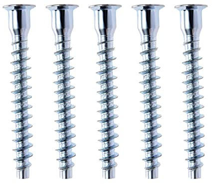 Create idea 100 STÜCKE M6x50mm Innensechskant Senkkopf Selbstschneidende Verbindungsschrauben Flachkopf Möbel Confirmat Schrauben Kohlenstoffstahl Verzinkt