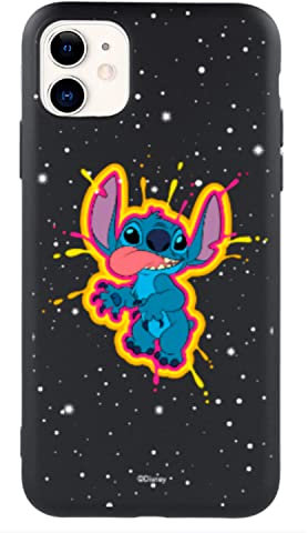 Official iPhone 11 Case Lilo & Stitch Stitch Stars Ultra Soft to Protect Your Mobile Phone Case for Xiaomi Liquid Silicone with Official Licensed Disney