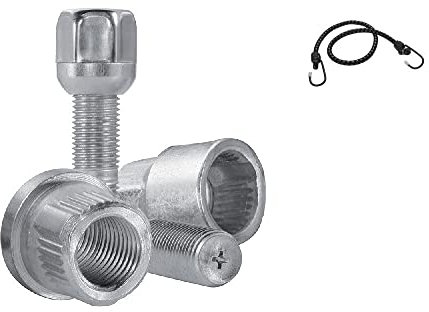 COMPATIBILE CON FORD Kuga,Focus,C-Max,Fiesta, B-Max,Tourneo Courier,Connect dal 01/2014 in poi(DB2) DADO ANTIFURTO KIT DI 4 DADI+2 CHIAVI PER GOMME RUOTA AUTO FARAD KIT DADI CERCHIO IN LEGA