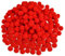 MIVAIUN 1000 Stück Weihnachten Fluffy Pom Poms Rot Flauschige Pom 10mm für Dekorationen Basteln und Kreatives Handwerk DIY Kreativen Girlanden Filzkugelteppich (Rot)