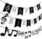 Musiknoten-Geburtstagsparty-Banner, Musik-Banner, Carboad, Ausschnitt-Dekorationen für Musik, Konzert, Motto-Babyparty, Partyzubehör