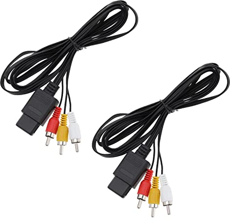 EMSea AV Videokabel Ersatzkabel Kompatibel mit Nintendo 64 N64 / Gamecube/SNES AV-Kabel-Ersatzkabel