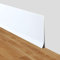 Plinthe flexible autocollante en vinyle de 10 cm de large (blanc, 10 m)