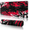 Black Red Gaming Mouse Pad Large,Anime Mouse pad Gaming Desk Mat Desk Accessories,31.5 x 11.8Inch Computer Mouse Pads for Desk,Extended Desk Pad XL Mousepad with 3mm Non-Slip Base and Stitched Edge