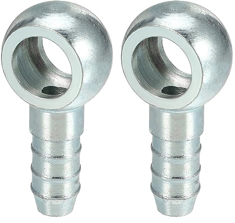 QUARKZMAN 12mm Diamètre 10 mm OD Moto Banjo Raccord Adaptateur - 2 pcs