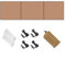 DAZZLEEX Brise-vent pour camping, randonnée, terrasse, pare-soleil, pour jardin, pique-nique, barbecue, feu de camp (kaki, type C)