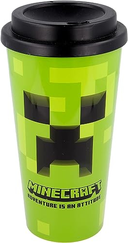 Minecraft - Taza térmica (520 ml, ideal para la oficina, la escuela o el tiempo libre)