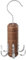 LMSAWK Kleiderbügel aus Holz für Gürtel, Organizer für Krawattenschränke, 6er Haken, 360° Drehung (Braun)