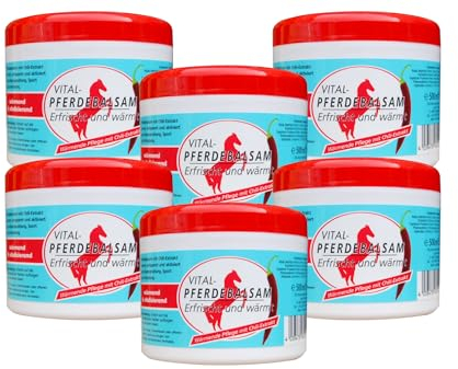 Luxtor Pferdebalsam Pferdesalbe Wärmegel Chili-Extrakt (500 ml (6er Pack))