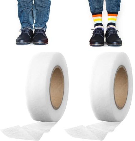 Clydewy Wonder Web Saumband zum Aufbügeln für Hosen, extra stark, 2 Stück