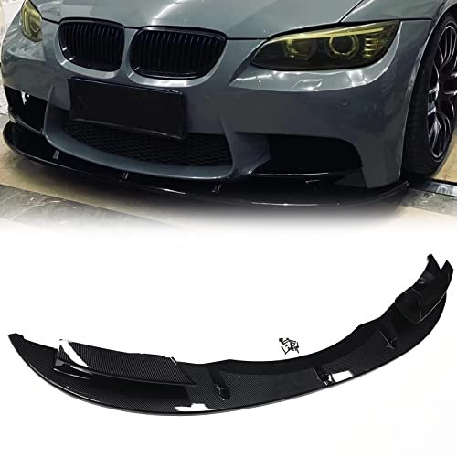 Carbon Look Frontschürze Spoilerlippe Auto Lower Splitter Spoiler Kit Für B&M&W E90 E92 E93 M3 2007-2013 Coupe/Limousine Autodekoration