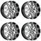 4x Oxigin Felgen Alufelgen 14 Oxrock 7,5x17 ET50 5x112 black full polish kompatibel mit VW Caddy Golf Plus Golf V Variant Jetta Golf VI Golf VII Jetta Sh