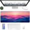 Speed Gaming Mauspad 1200 x 600mm, XXL Mousepad, Tischunterlage Large Size Groß, verbessert Präzision und Geschwindigkeit, abwaschbar - für Microsoft Maus und Tastatur Sonnenuntergang Kunst