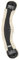 WALDHAUSEN Mondgurt mit Teddyfell, schwarz/Natur, 70 cm