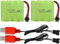 2PCS 7.4 V 1000 mAh Lithium Battery with SM-4P Plug and USB Charging Cable for RC Car Boat Truck, DE36W DE65 NO.1809 RC Toy Car, Off-Road Car Climbing Drift Racing Battery