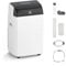 4-in-1 Portable Air Conditioner 12000BTU for 550 sq ft | Heater, Cooler, Dehumidifier & Fan | 45L/Day Dry, 48dB Quiet, 24H Timer | 3 Speeds Fan Modes | Mobile Air Conditioner for UK Home Office