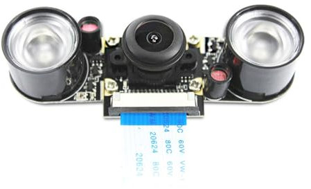 1080p Fisheye Wide Angle Camera Module 5MP Webcam 2592x1944 1080P Per 3B 4B 3B+ Con Regolazione Vista Notturna Messa a Fuoco Riconoscimento Facciale Modulo Fotocamera