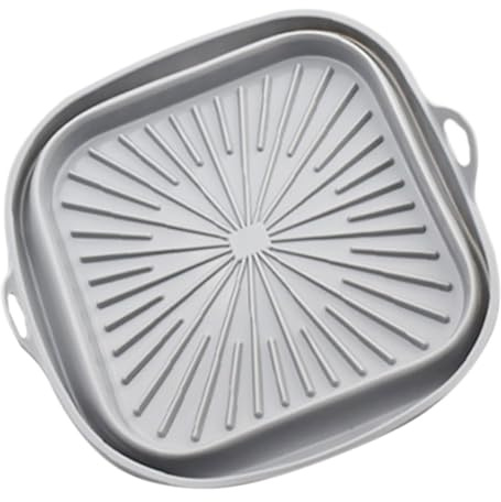 CIYODO Silicone Air Fryer Liner Square Oven Liner Reusable Air Fryer Insert for Chicken Wings Buns Breads