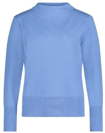 Betty Barclay Damen Strickpullover mit Stehkragen 42, Azurine
