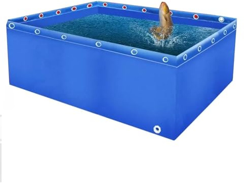 Piscina fuori terra, Tela in PVC for acquario autoportante for interni pieghevole for laghetto for pesci(2x5x0.8m)