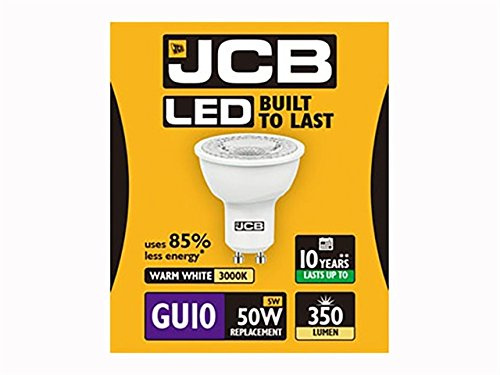 JCB 3w = 35w / 5w = 50w LED GU10 100deg 3000k (Warm) / 6500k (Daylight) (5w (50w), 3000k (Warm White))
