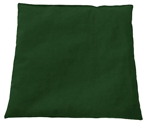 Franzis Nähstube 20x20cm Cojín verde grano de uva en 100% algodón I Almohada de pepitas de uva 20x20 para microondas I Almohadilla térmica, Almohada de semillas de uva, Almohada cervical