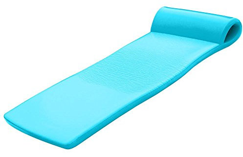 Pool Mate Colchón de Espuma XXL para Piscina, Color Verde Azulado con Kool Kan Adicional