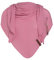 KNIT FACTORY - Lola Dreieckstuch - Fein Gestrickter Damen Schal - Tuch Schal - Für Frühling und Sommer - Baumwollmix - Coral - 190x85 cm