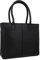 Gusti Shopper Leder - Greta Damen Handtasche Ledertasche Henkeltasche mit Reißverschluss Schwarz Leder